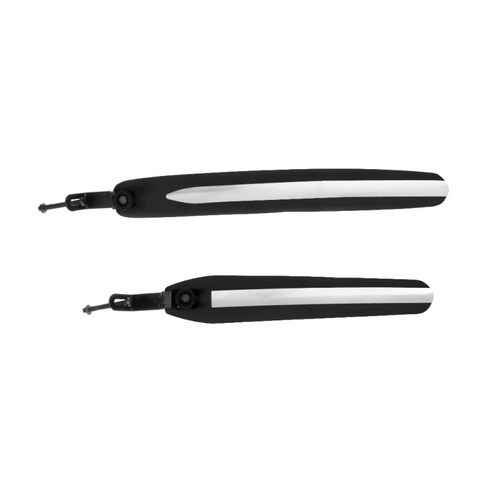 사이클링 산악 자전거 자전거 프론트 + 리어 머드 가드 타이어 펜더 머드 가드 세트, 블랙, 40cm, 플라스틱