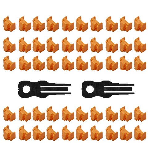 DUNIDEN DUNIDEN 랜 포트락 rj45 잠금장치 오렌지 알50 키2 LAN250OR, 1개