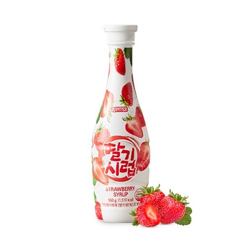 쥬피터 딸기시럽, 550g, 1개