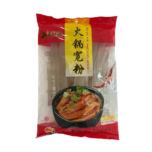 롱커우진싱 중국 마라탕 훠거 넓은 당면(고구마전분 84% 함유), 1개, 300g