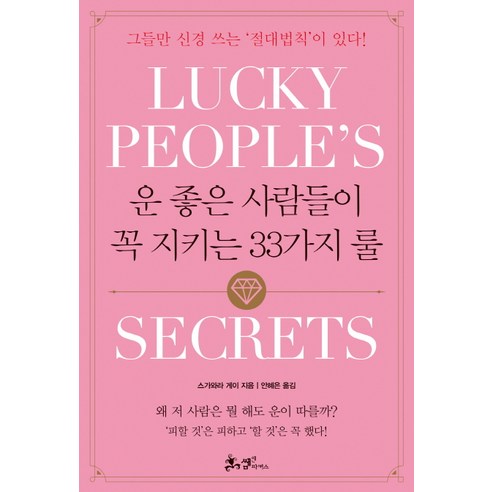 운 좋은 사람들이 꼭 지키는 33가지 룰:그들만 신경 쓰는 ‘절대법칙’이 있다!, 쌤앤파커스, 스가와라 게이