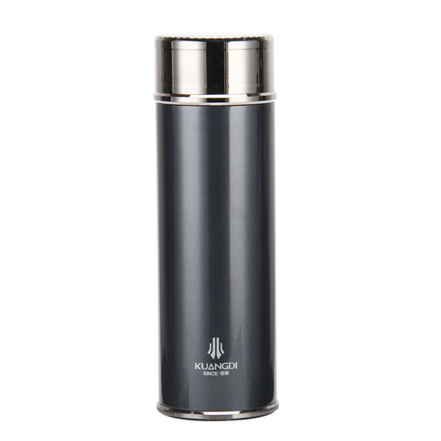 광디 호 스테인리스강 보온컵 순색 사무직체컵 진공 대용량 차를 우려 싣는 컵, 400ml, 청색