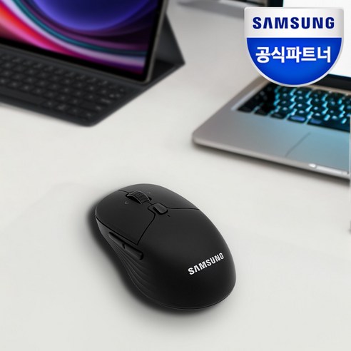 고급스러운 블랙 컬러로 디자인된 무선 마우스 SM-M1400QB, 다양한 기능과 편리한 사용성 제공