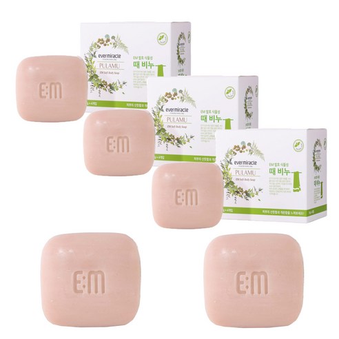 EM식물성때 비누14개 (100g ) 바디워시 각질제거 올인원비누 샤워 세안 민감성비누, 100g, 14개