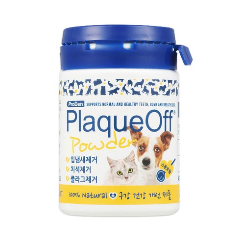 프로덴 플라그오프 강아지 고양이 겸용 파우더 반려동물 치석 플라그 입냄새 제거 40g, 1개