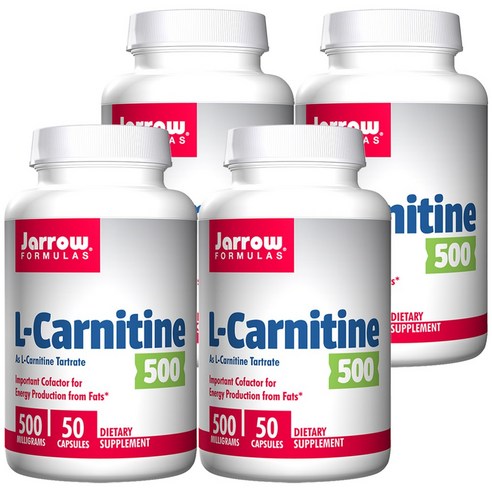 재로우 L-카르니틴 500mg 캡슐 글루텐 프리, 50정, 4개