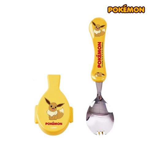 포켓몬 스푼케이스세트 어린이 포크숟가락 2in1, 이브이, 1개