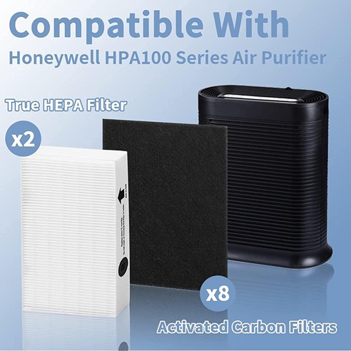 Funmit Honeywell HPA100 시리즈 공기 청정기 HPA094 H.. 정품보장, 2 True HEPA Filter  8 Activat
