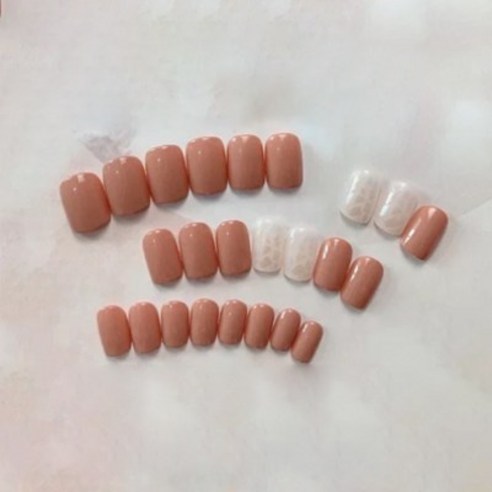 스타존 셀프 컬렉션 인조손톱 인스턴트 네일팁 롱 숏 24P, A88 A타입(숏)