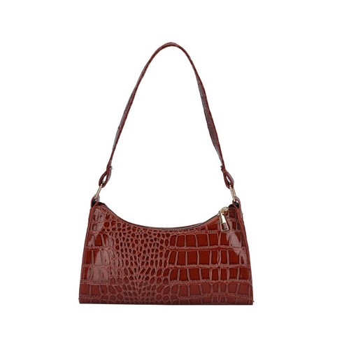 YAPOGI YAPOGI 새로운 만두 가방 특허 가죽 어깨 겨드랑이 가방 패션 유럽과 미국의 복고풍 Crossbody 가방 캐주얼 여성 가방 YAPOGI