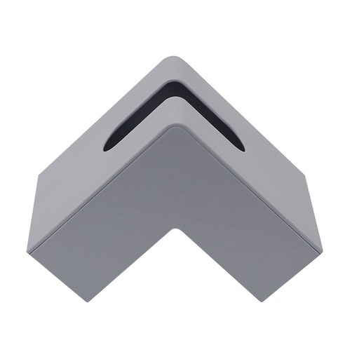 FREELIFE 북유럽 직각 데스크탑 냅킨 종이 보관 케이스 티슈 박스 홀더 주방 보관함, 1개, Grey-325