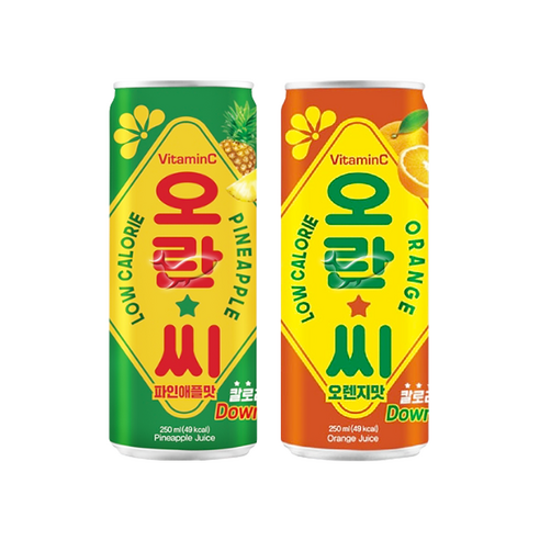 오란씨 250ml 2종 파인 15캔+오렌지 15캔 총30캔, 30개