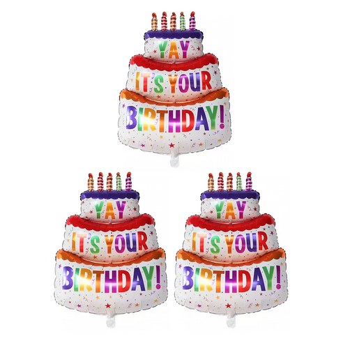 파파 파티 1m 케익 케이크 풍선 생일 파티, 3개