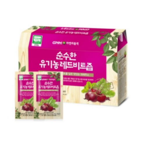 자연의품격 순수한 유기농 레드비트즙, 80ml, 30포