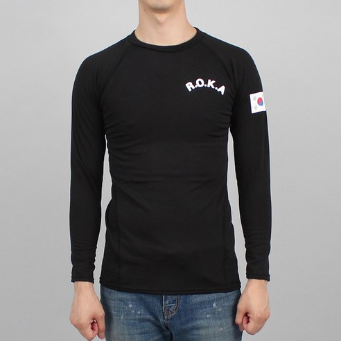 기능성 스판 로카티 긴팔 검정 ROKA 겨울 기모
