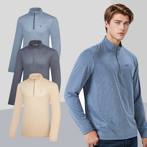 콜핑 남성 멜란지 기능성 긴팔 티셔츠: 봄날의 산행을 위한 완벽한 동반자 콜핑티셔츠