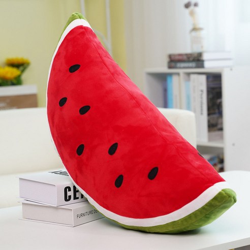 수박쿠션 원형수박 세모조각수박쿠션