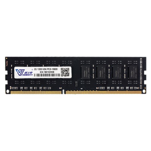 Etase Vaseky 2GB DDR3 RAM 메모리 1333MHz 1.5V PC3-10600 DIMM 240 핀(용Intel AMD 데스크탑 메모리), 2GB 램 메모리