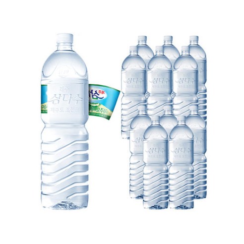 제주삼다수 그린 무라벨, 2L, 12개