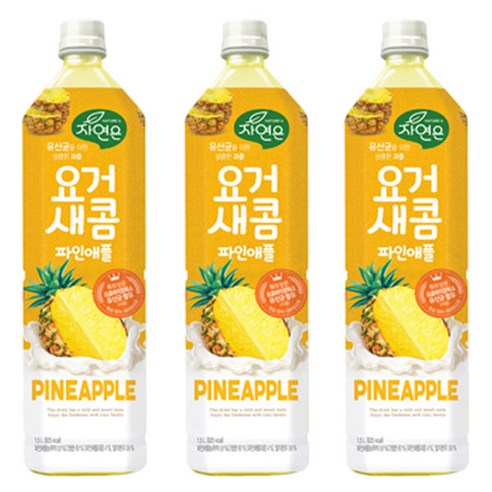 웅진 요거새콤 파인애플, 1.5L, 12개