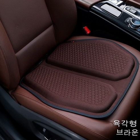 KORELAN 여름 자동차 매트자동차 다기능 벌집 젤 시트 쿠션 자동차 사무실 사계절 범용 자동차 쿠션 여름 얼음 실크 쿨 쿠션, 브라운 9163A, 단일 팩