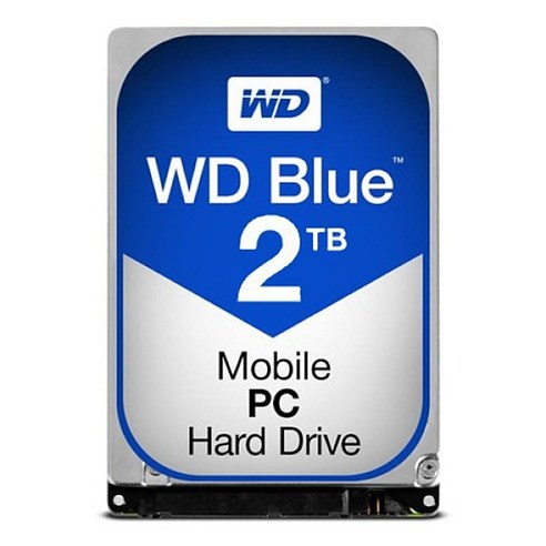 [Western Digital] MOBILE BLUE HDD 2TB WD20SPZX (2.5HDD/ SATA3/ 5400rpm/ 128MB/ 7mm/ SMR), 단일 저장용량, 단일 모델명/품번