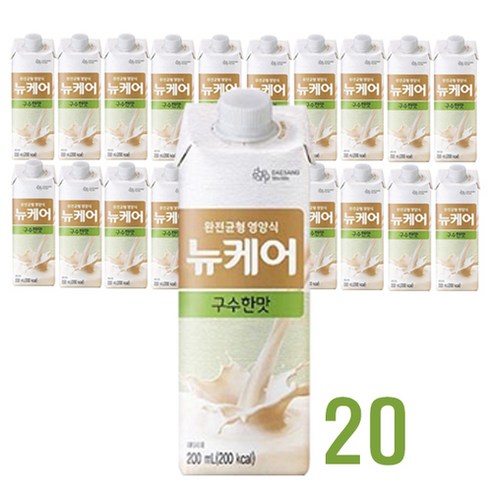 뉴케어 구수한맛 완전균형영양식 200ml .20개, 상세페이지 참조, 20개