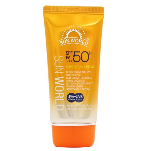 오너클랜 [썬월드] 수퍼 썬크림 80ml 2개 SPF50+PA+++ 워터프루프