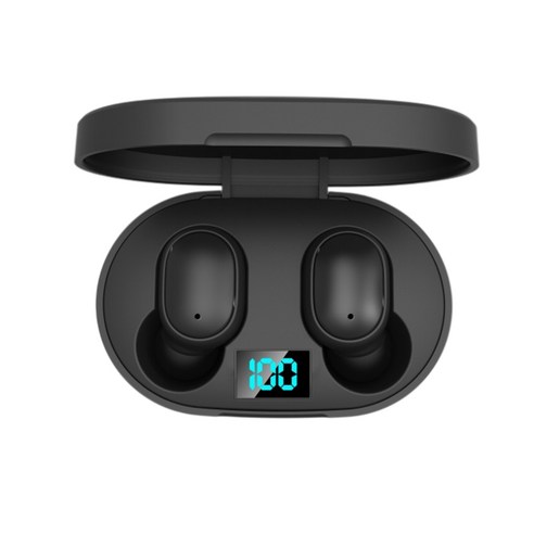 Dkaony E6S 무선 블루투스 헤드폰 스마트 디지털 디스플레이 HIFI 스테레오 이어 버드 방수 스포츠 이어드 헤드셋, e6s.