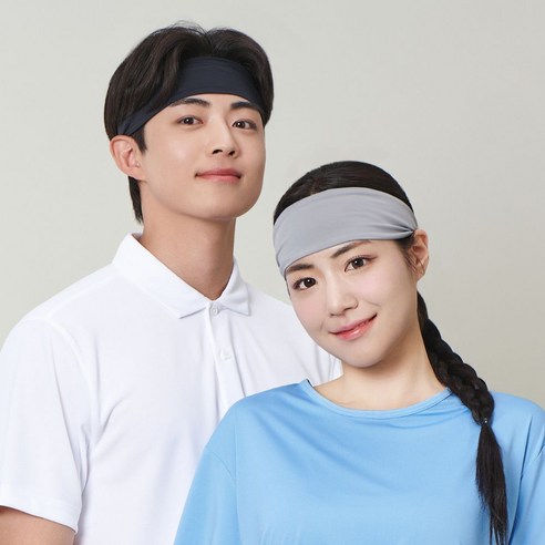 땀을 흡수하고 시원함을 유지하는 리레디 스포츠 쿨 땀흡수 헤어밴드