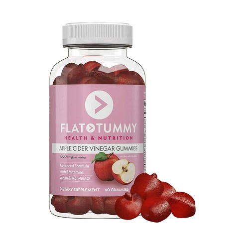 플랫터미 사과 식초 1000mg 구미, 60개입, 1개