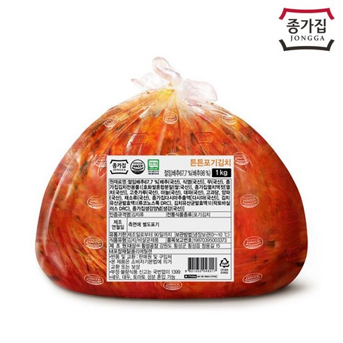 종가집 포기김치 백두 1kg (외식), 3개