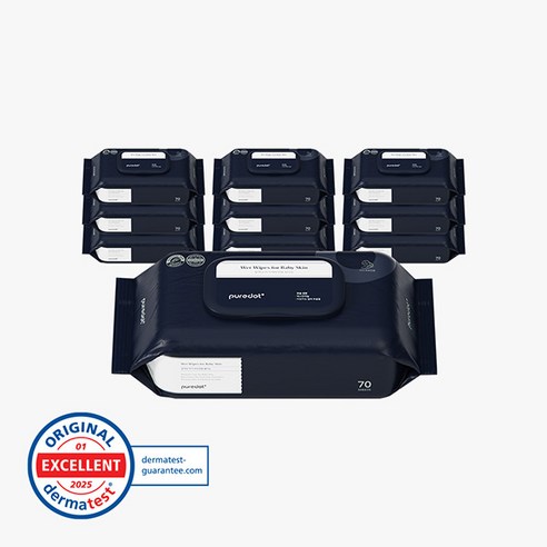 촉촉한 아기 피부를 위한 섬세한 선택, 퓨어닷 아기 피부전용 로션 물티슈 퓨어닷물티슈