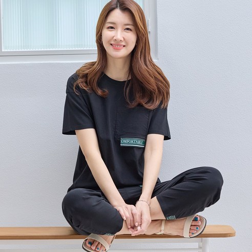 물론 여성용 인견 스판 트레이닝복 세트