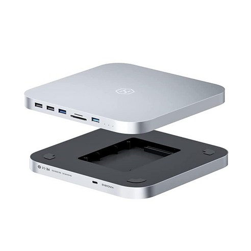 Hagibis 하기비스 USB-C 허브 with 듀얼 하드 드라이브 인클로저 타입 C 도킹 스테이션 for Mac Mini M2 Mac Studio M1 Max Ultra with, MC25 프로