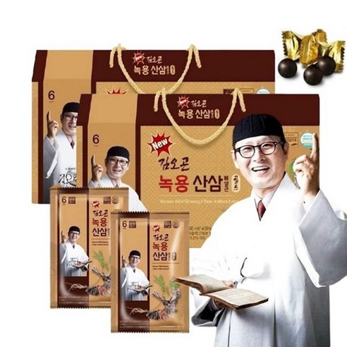 더진한 김오곤 녹용 산삼 배양근골드 5개월 150포+침향환 10환홍삼 녹용농축액, 5개