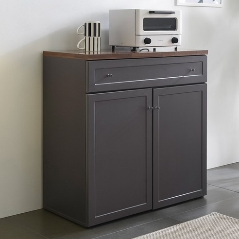 주방수납장800 장인가구 셰리 그레이 800 서랍 주방수납장, 그레이(상판-멀바우) Best Top5