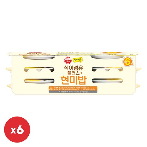오뚜기 오뚜기밥 식이섬유플러스 현미밥 130g 36개, 130g