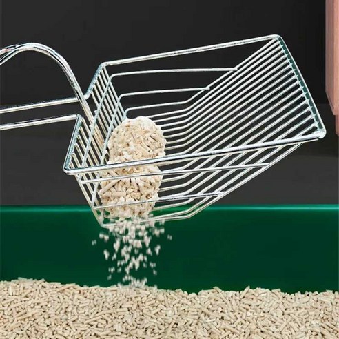 고양이특대형화장실 Litter Stainless Steel Shovel Sand for Cats Cleaning Supplies Metal Toilet Spoon Tool, 1개