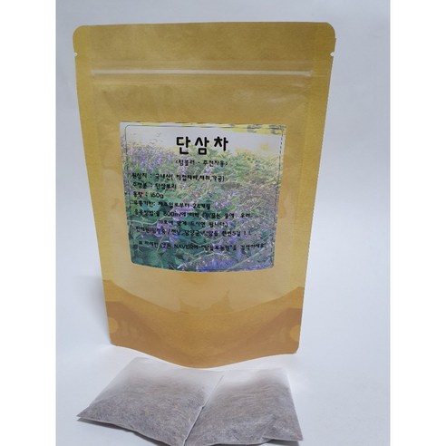 [남늘보] [직접재배] 단삼차 티백 2g 50개입, 50개, 1개, 100g
