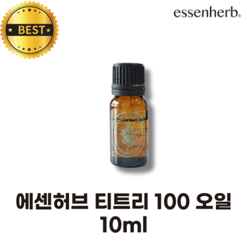 에센허브 티트리 100 오일 10ml [비건 페이스오일 강력한 한방으로 스팟케어], 1개