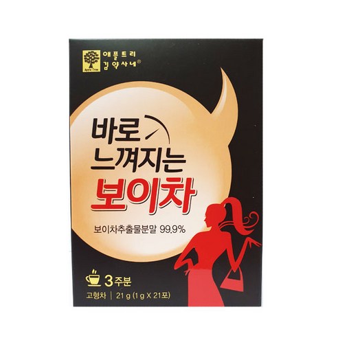 애플트리김약사네 바로 느껴지는 보이차, 1g, 21개입, 1개