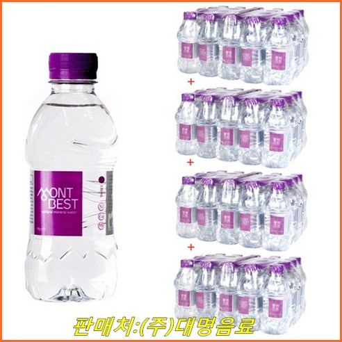 몽베스트생수 330ml x 80개 (20개-4박스), 80개/(마스크팩)