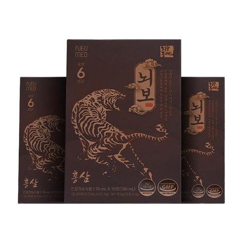 뉴메드 뇌보 1세트 70mL X 30포 홍삼 건강기능식품