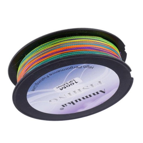 100m 낚싯줄 꼰줄 멀티컬러 라인 4 스탠드 PE 라인 1m-1color 사용 내구성 밝은 색상 328피트, Multicolors