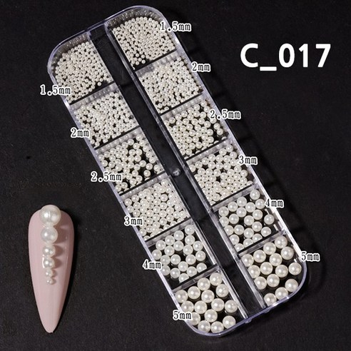 치프몰 스톤 네일 파츠 세트 81종, 1개, C_017