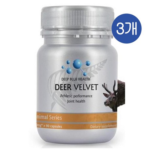 딥블루헬스 뉴질랜드 디어 벨벳 사슴 녹용 500mg 캡슐 DEEP BLUE HEALTH Deer Velvet