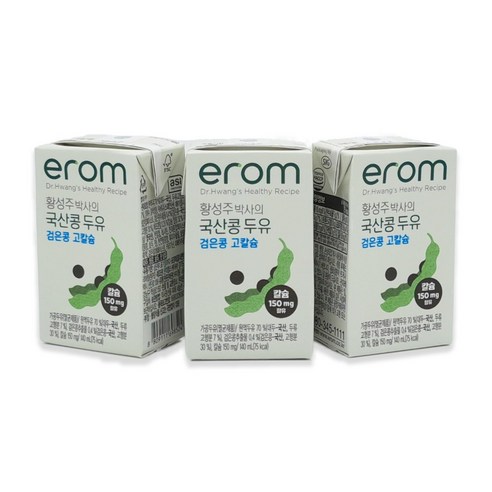 이롬 황성주 국산콩 검은콩 고칼슘 두유, 24개, 140ml