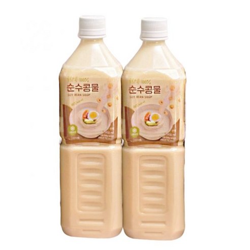 100% 국내산 콩으로 만든 순수콩물1000ml 2개입(무료배송), 2개, 1L