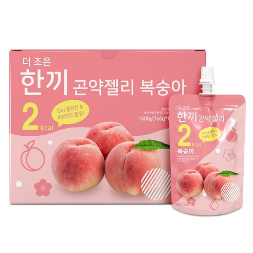 더존건강 더조은 한끼곤약젤리 복숭아 10개입, 1.5kg, 1개